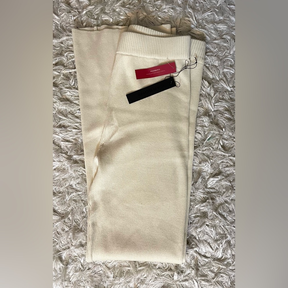 Carbon38 | Ribbed Wide leg Pants - Picture 6 of 9